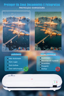 Plastificadora Laminadora A4 A5 A6 Mecolour Refiladora 3x1 230mm Sl 288 E 10 Folhas De Plastico Aquecimento