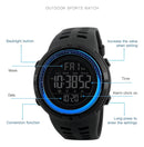 Relógio Masculino De Pulso Skmei Digital A Prova Dágua Top Cor da correia Preto Cor do bisel Azul SKM-1251 Cor do fundo Preto
