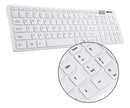 Kit Teclado E Mouse Sem Fio Wireless Usb 2.4 Ghz Abnt2 Qwerty Ergonômico Ley-171 Cor Branco