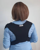 Sling De Vestir Carregador Canguru Algodão Sem Amarração Cor Preto Tamanho M