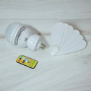 Ventilador de teto silencioso com 6 aspas, 3 velocidades, lâmpada LED, branco, 40W, Kaprot