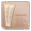 Primer Facial Glass Ruby Rose Smooth Blur Uniforme Acetinado Tom do primer Incolor