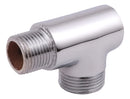 Adaptador Tee T Maquina Lavar Tanque 1/2x3/4 Latão Cromado