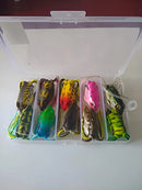 10 Isca Artificial - Frog Sapo Anti Enrosco Sapinho Iscas Rã Cor Variados