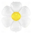 10 Balão Flor Margarida Branca 45cm Decoração Festa Jardim Cor Branco Liso