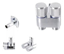 Torneira Registro Duplo Valvula Saida1/2 Inox Ducha Maquina