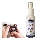 Spray Bucal Gatos E Cães Elimina Mau Hálito E Anti Tártaro Sabor Menta