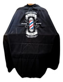 Capa De Corte Para Barbeiro/cabeleireiro Microfibra Cabelo Cor Preto Capa Micro Silk Barber Pole