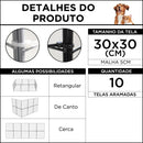 Cercadinho Para Cachorro Pequeno Porte Cercado Pet Cor Preto