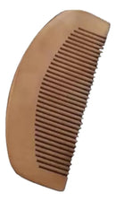 Pente De Madeira Para Barba E Bigode Curvo Clássico Meia Lua