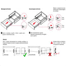 4 Pares Corrediça 35cm Corrediça Telescópica Trilho para Gaveta Ekom