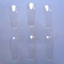 100pç Unha Postiça Bailarina Estilo Longo Unhas Posticas Cor Transparente