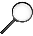 Lupa 100mm Aumento Grande 5x Lente Manual Leitura Estetica