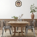 Relógio Parede Oitavado Santa Ceia Cozinha Sala Jantar Preto Cor Da Estrutura Preto Cor Do Fundo Santa Ceia