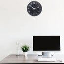 Relógio De Parede 30cm Para Cozinha, Sala - Prata E Preto