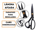 Tesoura Profissional de Alfaiate Tecelão VBS Brasil Corte Costura 9 Polegadas Cor Preto Eva Artesanato Tecido Arte Em Geral