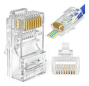 Conector Rede Ez-rj45 Vazado Cat5e 100un Exbom Cont-rj45c100