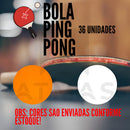Kit 36 Bolinhas Para Jogar Tênis Mesa Bolinhas De Ping Pong Jogo Atacado Atmas