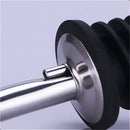 Kit 2 Bicos Dosador Em Silicone E Inox Vinho Bebida Azeite