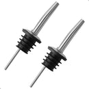 Kit 2 Bicos Dosador Em Silicone E Inox Vinho Bebida Azeite