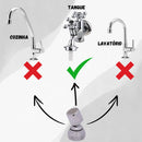 Rieti Bico Adaptador Articulado Arejador Prolongador Extensor Torneira Tanque Jardim cor prateado cromado metal 3/4