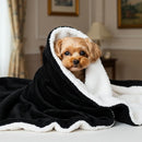 Mantinha Pet Dupla Face Soft Sherpa Coberdrom Cachorro  Preto
