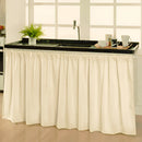 Cortina Pra Pia De Cozinha Blackout Bege 1,38x0,80m Liso - Marianopole