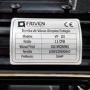 Bomba De Vacuo 1.5 Cfm Refrigeração Estágio Simples 1/4hp