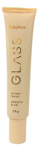 Primer Facial Glass Ruby Rose Smooth Blur Uniforme Acetinado Tom do primer Incolor