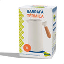 Vittak Garrafa Térmica Café 1 Litro Nórdica Cabo Madeira Mesa Posta Cor Branca