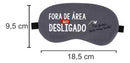 Máscara De Dormir Tapa Olhos Sem Luminosidade Durma Bem Cor Preto/cinza Fora De Área