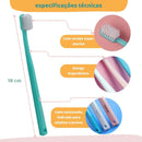 Kit 12 Escovas Dente Ultra Macia Soft Care Capa Pasteis