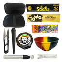 Smoking Tabacaria kit fumo dichavador case bag seda piteira de vidro cuia