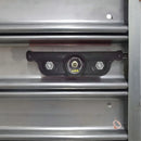 Fechadura para porta basculante AGL Porta Aço trava lateral aço comércio direita/esquerda cor preto acabamento alumínio com trinco inteiro