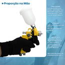Pistola Pintura Mini H-2000 Hvlp 4580 Copo 125ml Com Bico