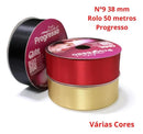 Fita De Cetim Progresso 38mm Rolo 50 Metros Cores Cor 249 Verde Militar