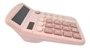 Calculadora Dexin Bts DX-837B Solar De Mesa Escritório Calculadora De Mesa Cor Rosa-claro
