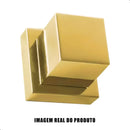 Acabamento De Registro Quadrado Dourado De Metal Padrão Deca Dourado Brilhante