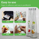 Adesivos Vinil Jato De Tinta Transparente A4 20 Folhas Mecolour