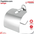 Kit De Acessórios Para Banheiro Lavabo Aço Inox 05 Peças