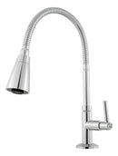 Torneira Gourmet Cozinha Bancada Pia Flexível 2 Jatos Abs Prateado