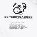 Kit 10 Fone Para Radio Comunicador Ouvido Baofeng 777s Uv5r