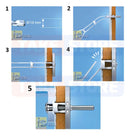 kit com 100 Bucha Parafuso Gesso Drywall Bloco 1/4 Sforbolt