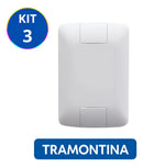 Placa Cega 4x2 Espelho Tampa Tramontina Aria 3 Unidades