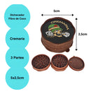 10 Dichavador Grande Ervas Fibra De Coco 3 Partes Atacado Cor Marrom Variados