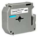 10x Fita Compativel P/ Uso Rotulador Brother Pt-70 Pt0 Mk231 Cor Branco