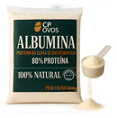 Suplemento em Pó Albumina CP OVOS 500g 80% Proteína Ganho de Massa Magra Regeneração Muscular Clara de Ovo