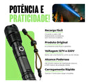Lanterna Tática p70 T9 Mas forte do Mundo Potente Sitio Fazenda Noite Cor Da Lanterna Luz Branco Led Commlite