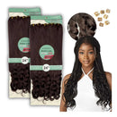 Kit 2 Cabelo Jumbo Boho Curl Cherey 400g Gyspsy Braid 33