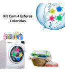 Esferas Lavar Roupas Maquina De Lavar Mágica Kit 4 Unidades Cor Sortidas